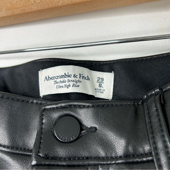 Abercrombie & Fitch Black Leather Pants - Picture 8 of 12